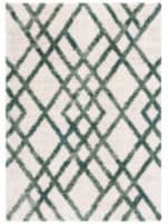 Safavieh Berber Shag BER214C Ivory - Green Area Rug