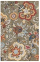 Safavieh Blossom Blm404Y Green - Red Area Rug