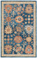 Safavieh Blossom BLM407N Navy - Brown Area Rug