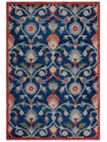 Safavieh Blossom Blm562m Blue / Rust Area Rug