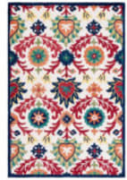 Safavieh Blossom Blm563a Ivory / Green Area Rug