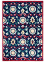 Safavieh Blossom Blm564n Navy / Red Area Rug