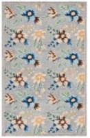 Safavieh Blossom BLM571F Grey - Blue Area Rug