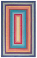 Safavieh Braided BRD308Q Red - Orange Area Rug