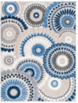 Safavieh Cabana CBN382G Grey - Blue Area Rug
