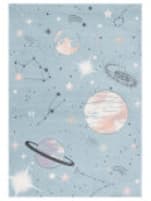 Safavieh Carousel Kids CRK122W Teal - Orange Area Rug