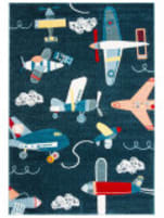 Safavieh Carousel Kids CRK167N Navy - Ivory Area Rug