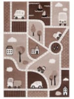 Safavieh Carousel Kids CRK193T Brown - Beige Area Rug