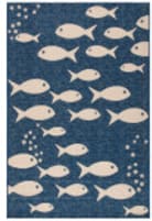Safavieh Courtyard CY6012-258 Navy - Beige Area Rug