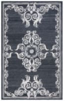 Safavieh Glamour Glm604Z Black - Ivory Area Rug