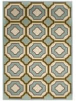 Safavieh Hampton HAM509AL Light Blue - Ivory Area Rug