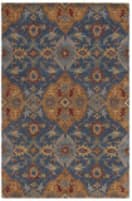 Safavieh Heritage Hg653M Navy - Gold Area Rug