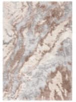 Safavieh Horizon Shag HZN890E Taupe - Blue Area Rug