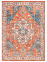 Safavieh Journey JNY101P Rust - Blue Ivory Area Rug
