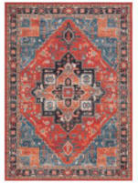 Safavieh Journey JNY102P Rust - Blue Black Area Rug