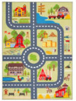 Safavieh Kids Playhouse KPH232Y Light Green - Dark Grey Area Rug
