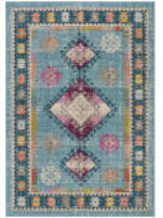 Safavieh Madison MAD305M Light Blue - Fuchsia Area Rug