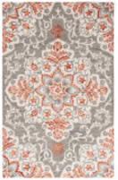 Safavieh Metro MET379F Grey - Rust Area Rug