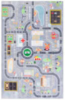Safavieh Santa Monica Kids SMK127F Light Grey - Grey Area Rug