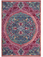 Safavieh Sutton SUT401B Turquoise - Fuchsia Area Rug