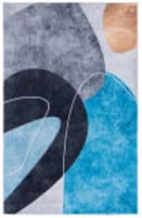 Safavieh Tacoma TAC837G Dark Grey - Turquoise Area Rug