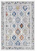 Safavieh Tulum TUL662A Ivory Grey - Blue Rust Area Rug