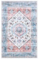 Safavieh Washable Printed Rug WPR322K Turquoise - Red Area Rug