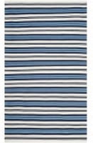 Lauren Ralph Lauren Leopold Stripe Lrl2462B White / French Blue Area Rug