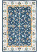 Safavieh Micro-Loop Mlp385M Blue / Ivory Area Rug