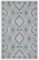 Safavieh Micro-Loop Mlp511F Light Grey / Blue Area Rug