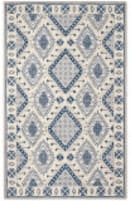 Safavieh Micro-Loop Mlp511M Ivory / Blue Area Rug