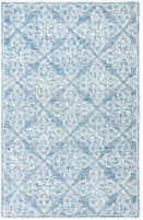Safavieh Micro-Loop Mlp515M Blue / Ivory Area Rug