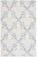 Safavieh Micro-Loop Mlp539M Blue / Ivory Area Rug