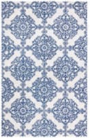 Safavieh Micro-Loop Mlp647A Ivory / Blue Area Rug