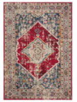 Safavieh Monaco Mnc257A Ivory / Red Area Rug