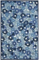 Martha Stewart Poppy Field Msr3625A Azurite Blue Area Rug