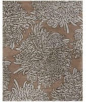 Martha Stewart Chrysanthemum Msr4542G Driftwood / Grey Area Rug