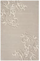 Martha Stewart Avalon Vine Msr4623B Soft Grey Area Rug