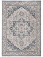 Martha Stewart Peak Cosmopolitan Msr684M Cream / Blue Area Rug