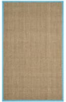 Safavieh Natural Fiber Nf114S Natural / Turquoise Area Rug