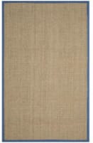 Safavieh Natural Fiber Nf114T Natural / Navy Area Rug