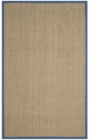 Safavieh Natural Fiber Nf114T Natural / Navy Area Rug