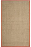 Safavieh Natural Fiber Nf114Y Natural / Rust Area Rug