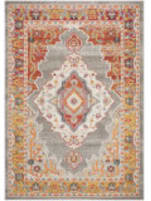 Safavieh Phoenix Phx158T Orange / Grey Area Rug