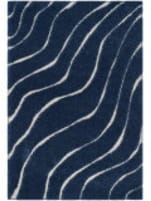 Safavieh Florida Shag Sg472-6511 Dark Blue / Cream Area Rug