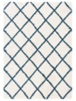 Safavieh Hudson Shag Sgh222J Ivory / Slate Blue Area Rug