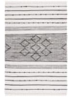 Safavieh Striped Kilim Stk203A Ivory / Black Area Rug