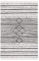 Safavieh Striped Kilim Stk204A Ivory / Black Area Rug