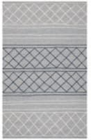 Safavieh Striped Kilim Stk507G Silver / Grey Area Rug