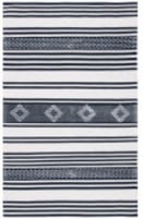 Safavieh Striped Kilim Stk511Z Black / Ivory Area Rug